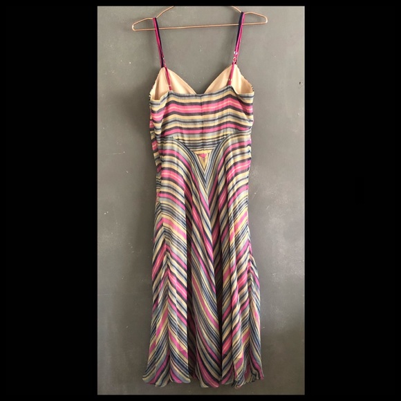 VTG Betsey Johnson Silk Chiffon Midi Dress - Picture 2 of 8